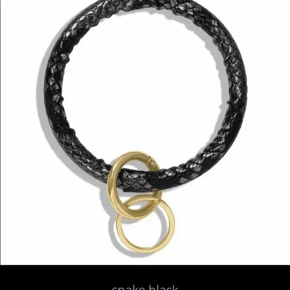 Snake Skin Keychain Wrist Circle Ring - Picture 2 of 8